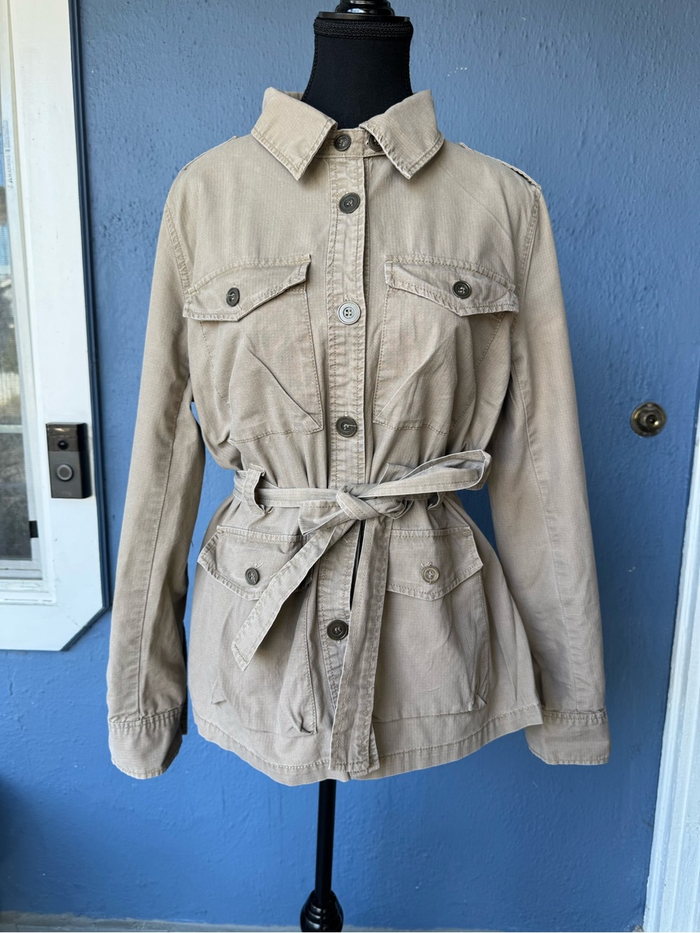 Forever 21 Beige Utility Belted Jacket